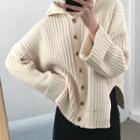 Two-way Ribbed Cardigan