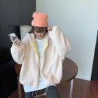 Hooded Zip Fleece Jacket / Short-sleeve T-shirt
