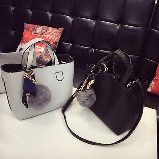 Faux Leather Crossbody Bag Set