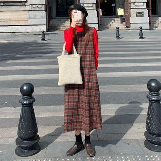 Plaid Jumper Dress / Top