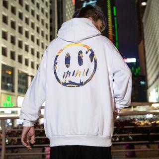 Smiley-face Loose-fit Hoodie