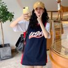 Lettering Tank Dress / Short-sleeve T-shirt