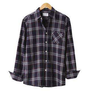 Standard-fit Long-sleeve Plaid Shirt