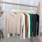 Round-neck Vertical Stripes Long-sleeve Knit Sweater