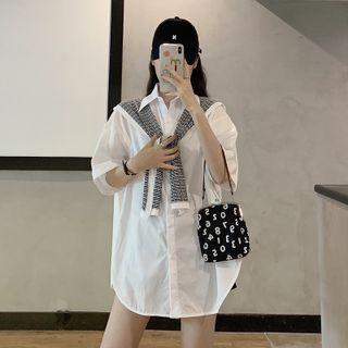 Elbow-sleeve Shirt / Shawl