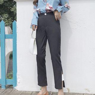 Side Slit Straight Cut Pants