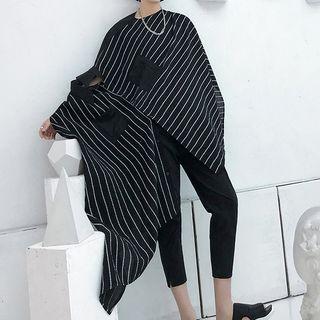Striped Asymmetrical Top