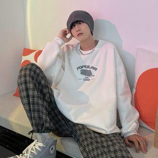 French Fries Print Sweatshirt