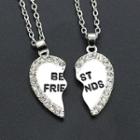Set Of 2: Lettering Necklace
