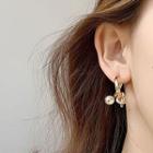 Faux Pearl Rhinestone Drop Earring 1 Pair - Earring - Gold - One Size