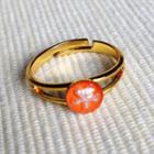 Resin Little Snowflake Ring (orange) One Size