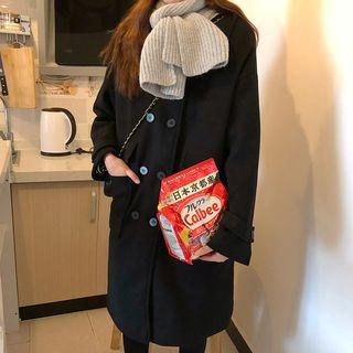 Double-breasted Woolen Medium Maxi Coat