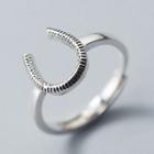 925 Sterling Silver Horseshoe Ring