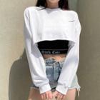 Set: Crop Long-sleeve T-shirt + Tank Top