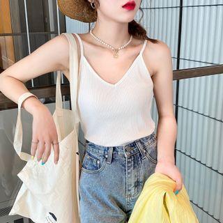 Ribbed-knit Camisole Top In 5 Colors