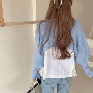 Cropped Cardigan / T-shirt
