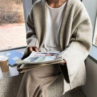 Open Front Knitted Coat