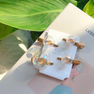 Set Of 2 / 4 / 6 : Bubble Acrylic Hair Clip