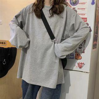 Oversized Embroidered Light Pullover