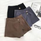 Asymmetric High-waist A-line Skort