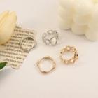Set Of 2: Alloy Ring (assorted Designs)