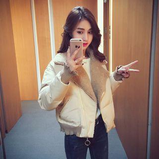 Fleece Panel Padded Jacket