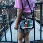 Faux Leather Cartoon Print Crossbody Bag As Shown In Figure - One Size