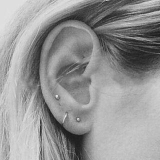 Metal Bead Ear Stud