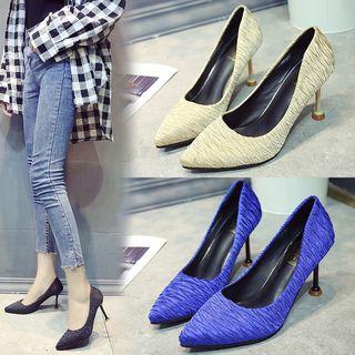 Fabric High-heel Pumps