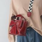Patent Bow Bucket Bag