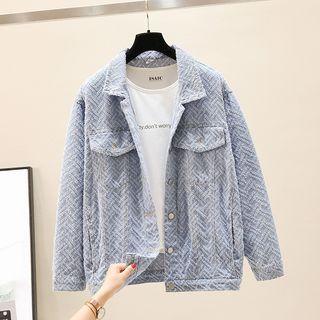 Texturewd Denim Jacket