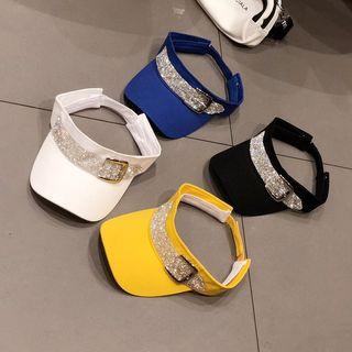 Embellished Belt Visor Hat