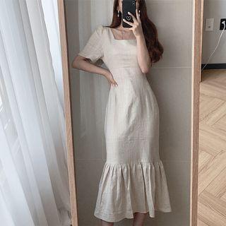 Short-sleeve Slim Fit Mermaid Dress