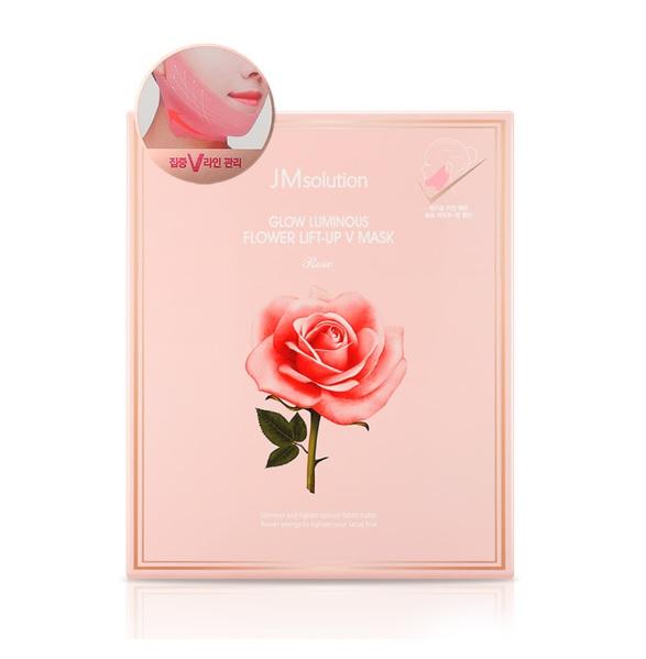 Jmsolution - Glow Luminous Flower Lift-up V Mask (rose) 10 Pcs