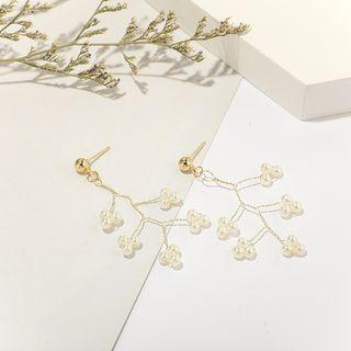 Faux Pearl Branches Dangle Earring 1 Pair - C12206 - One Size
