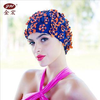 Flower Detail Swim Cap
