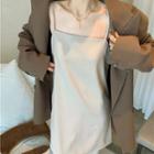 Spaghetti Strap Mini A-line Dress / Boot-cut Pants