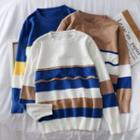 Colorblock Loose-fit Sweater