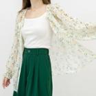 Floral Print Cover-up Green - One Size