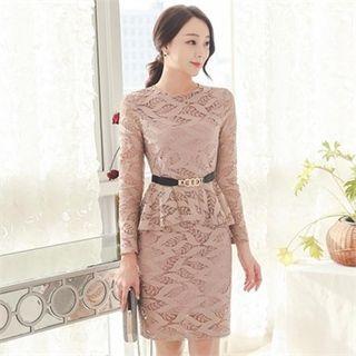 Peplum Laced Dress