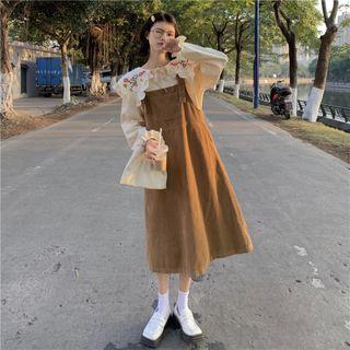 Floral Blouse / Overall Dress