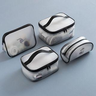 Printed Transparent Make Up Pouch / Set