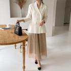 Lacy Tulle Maxi Skirt