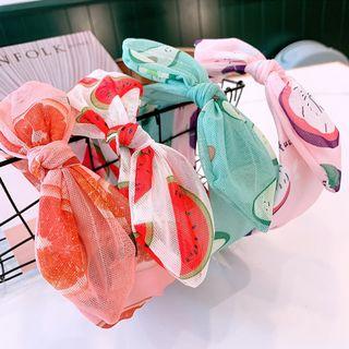 Fruit Mesh Bow Headband