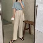 Short-sleeve T-shirt / Straight-cut Pants
