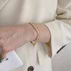 Layered Chain Bracelet Sl0143 - One Size