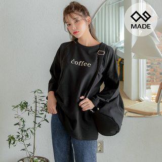 Plus Size Coffee Printed T-shirt