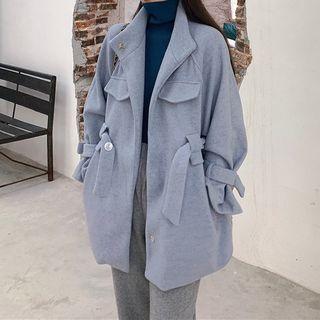 Tie-waist Oversize Coat
