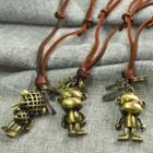 Monkey Genuine Leather Necklace