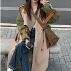 Double-breasted Long Trench Coat Beige - One Size